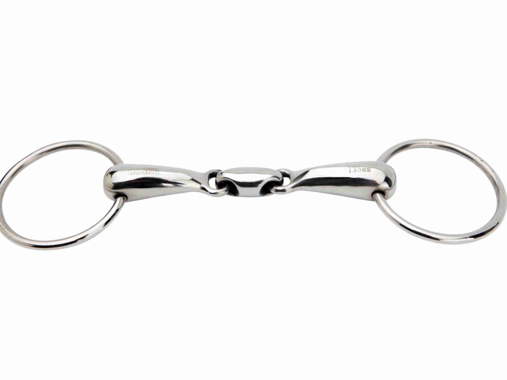 WATERTTRENS DUBBEL GEBROKEN RVS 19 MM