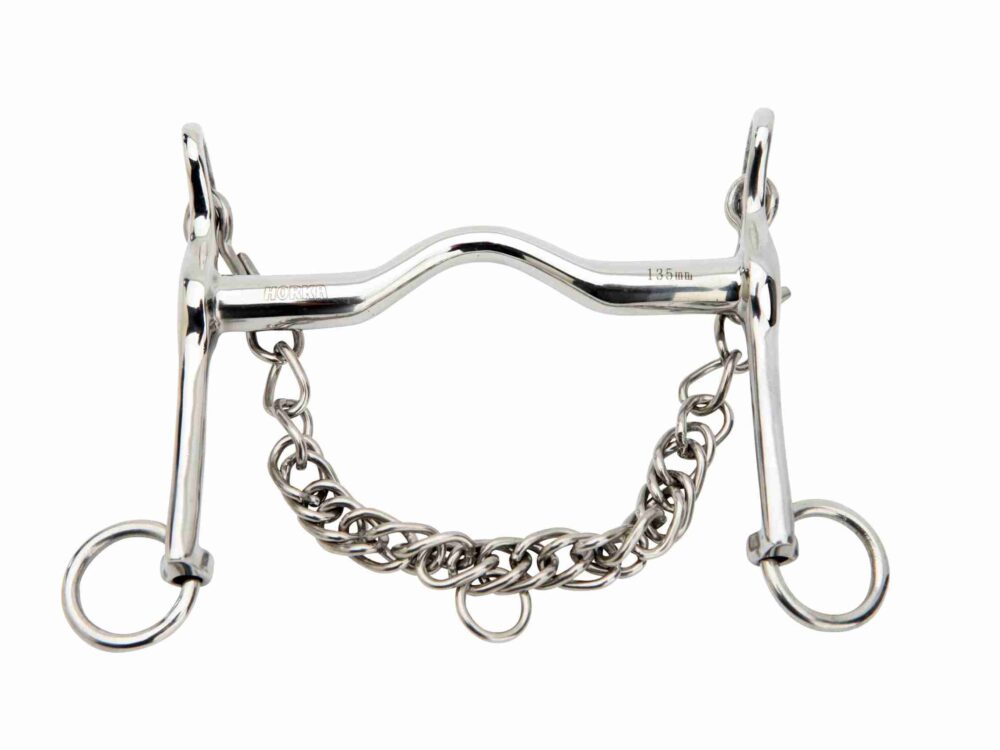 Horka DRESSUURSTANG TONGBOOG RVS 18 MM