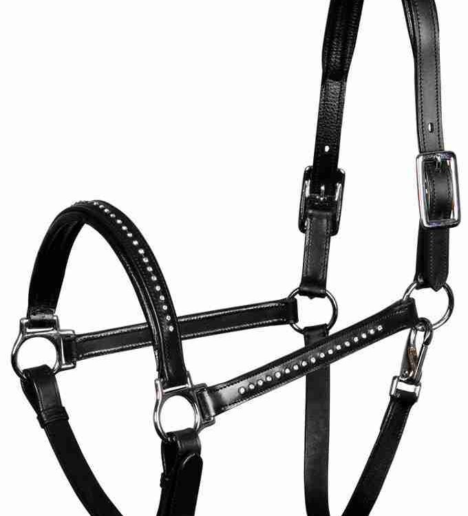 Harry's Horse Halster Leder Finesse Crystal
