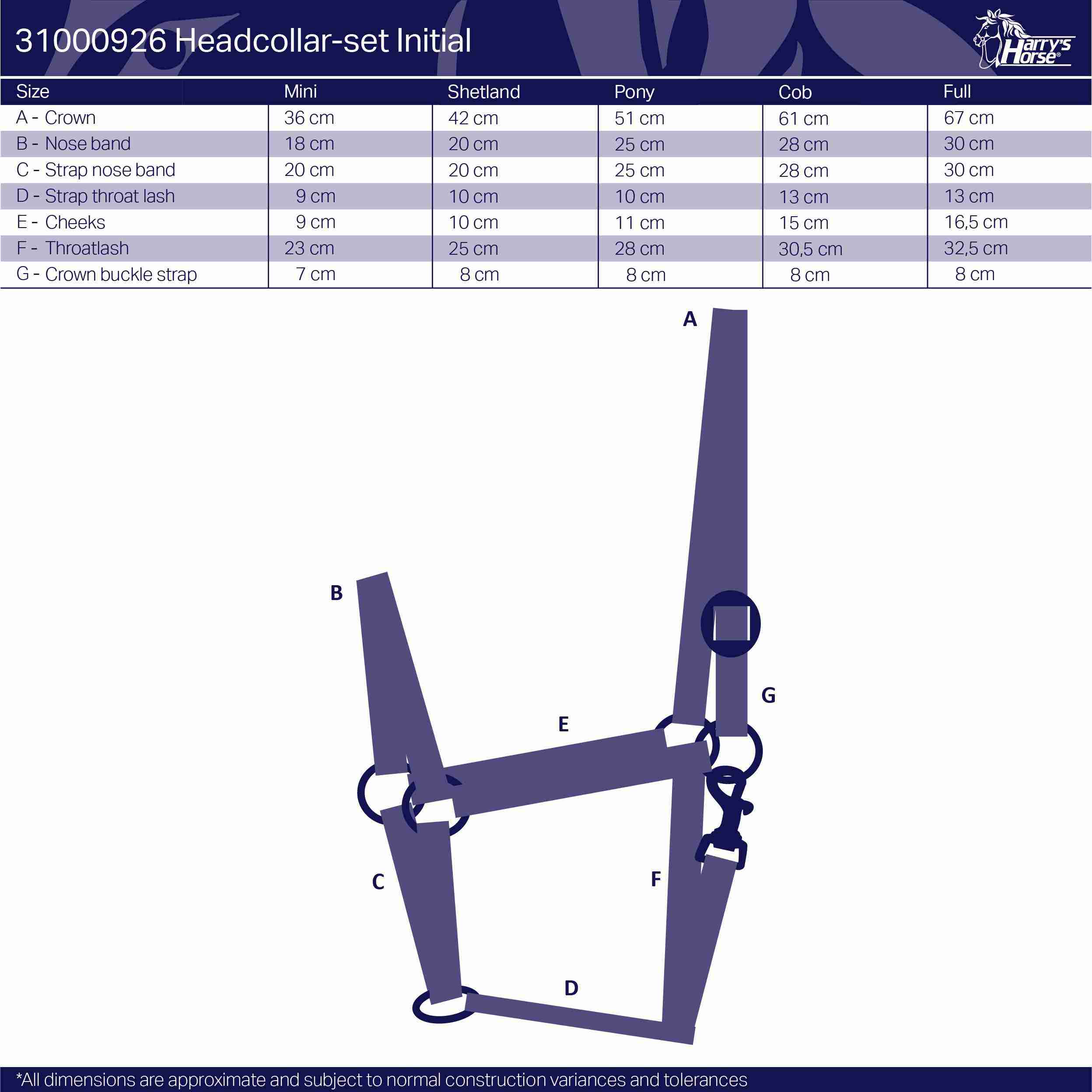 Harry's Horse Halsterset Initial - Afbeelding 2