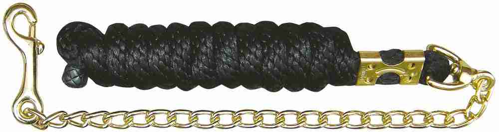 Harry's Horse Halstertouw Ketting Musketon Goud 2,4m