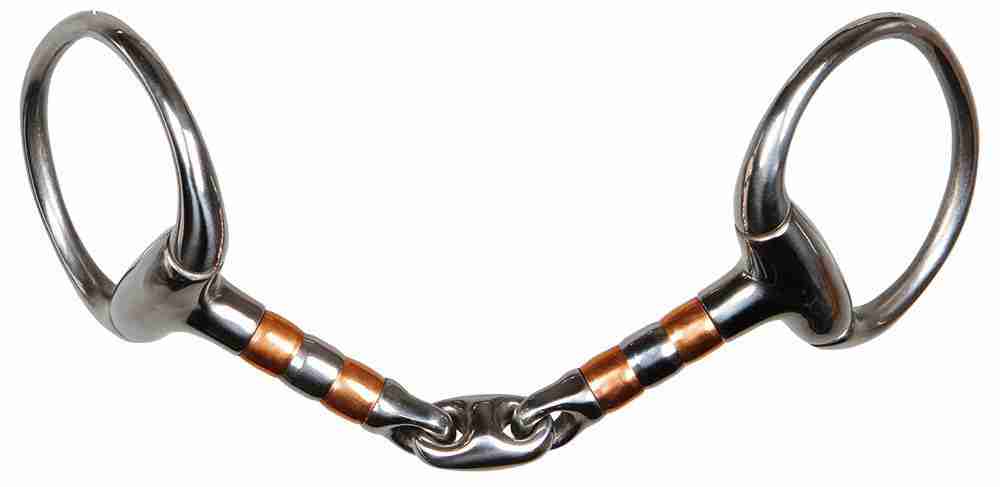 Harry's Horse Bustrens Dubbelgebroken Koperen Rollers 13mm