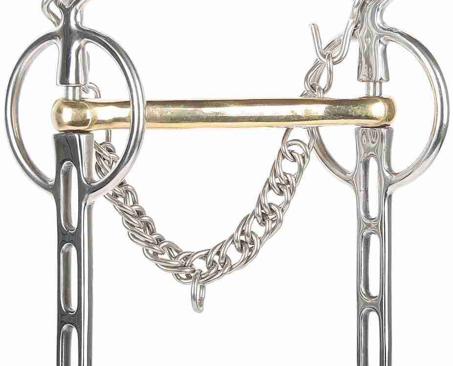 Liverpoolstang 3 Sleutelgaten Gold Brass 14mm