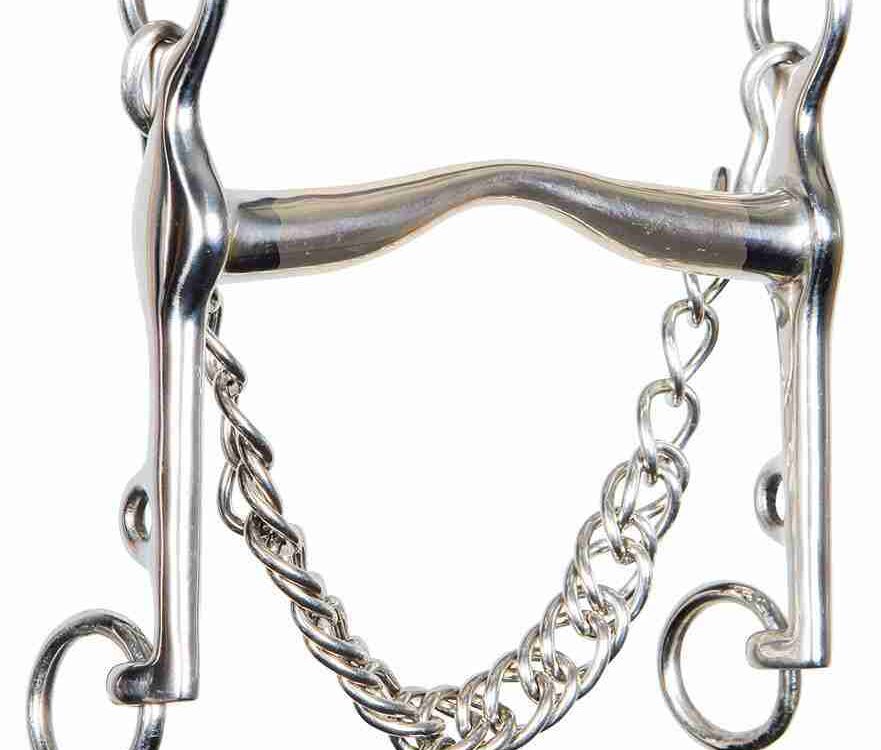 Harry's Horse Dressuurstang Optimum Tongboog Gold Brass 16mm