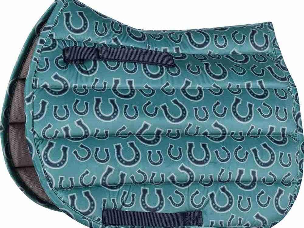 Harry's Horse Zadeldekje Stout Teal Alloverprint