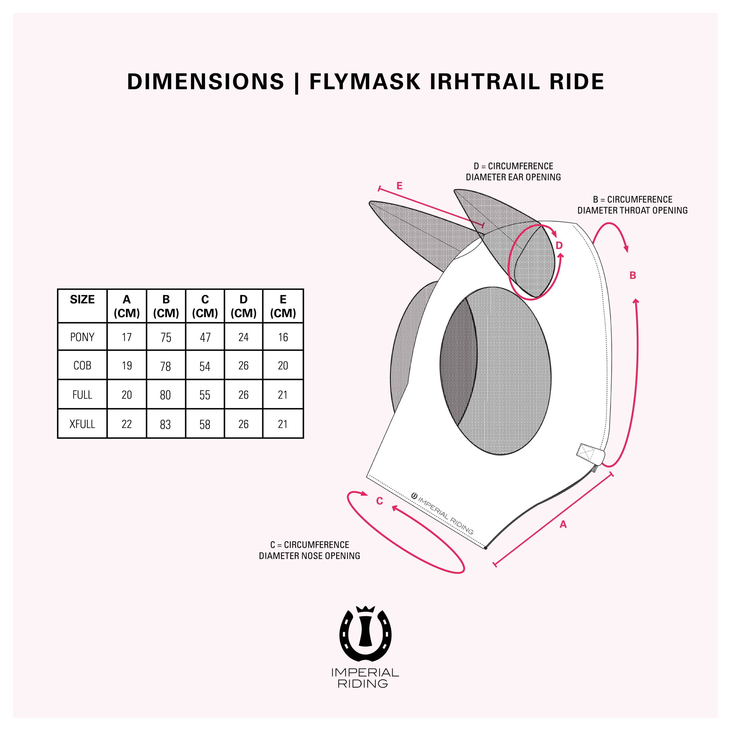 Vliegenmasker IRHTrail ride basic - Afbeelding 2