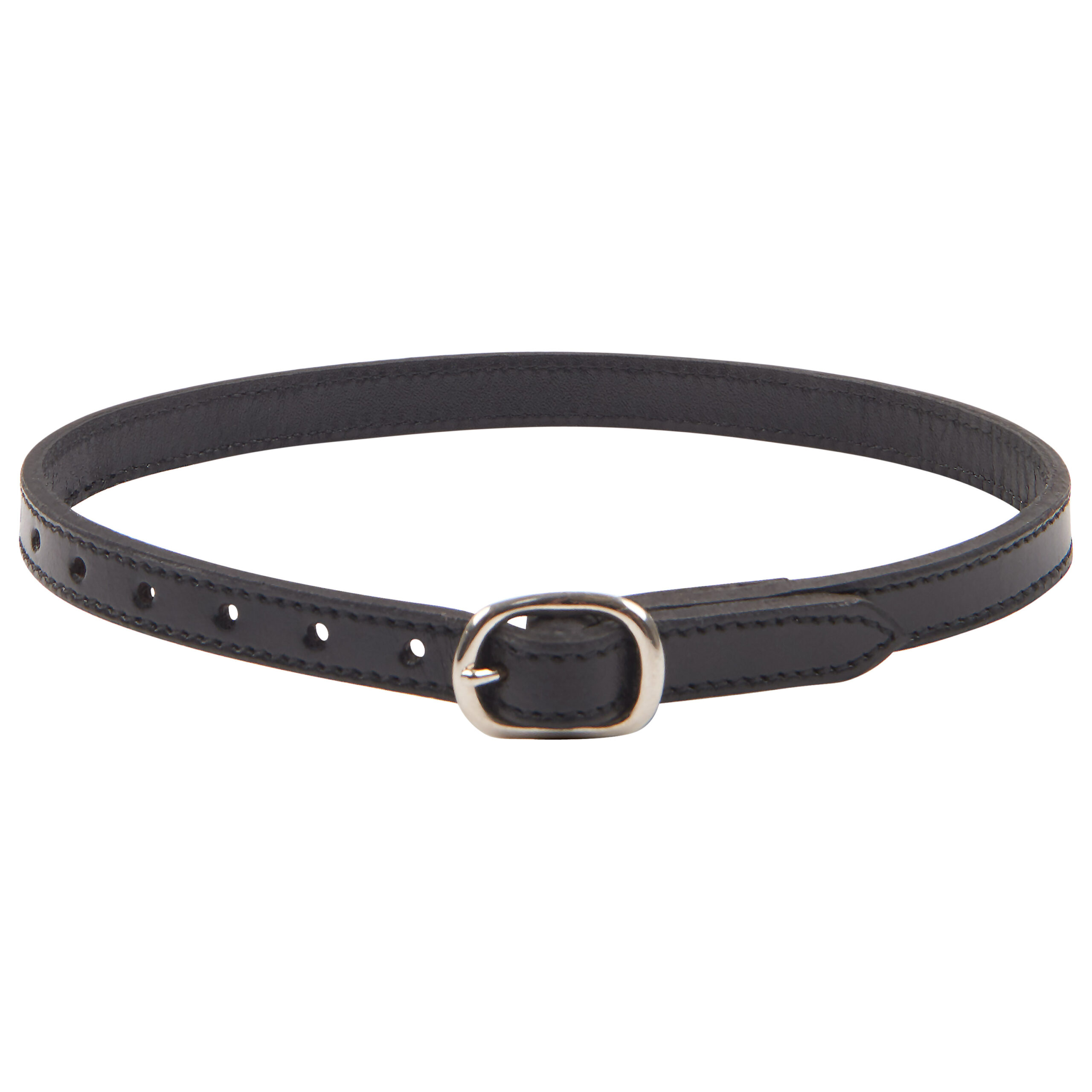 Spoorriempjes dubbel genaaid leer 12mm IRH