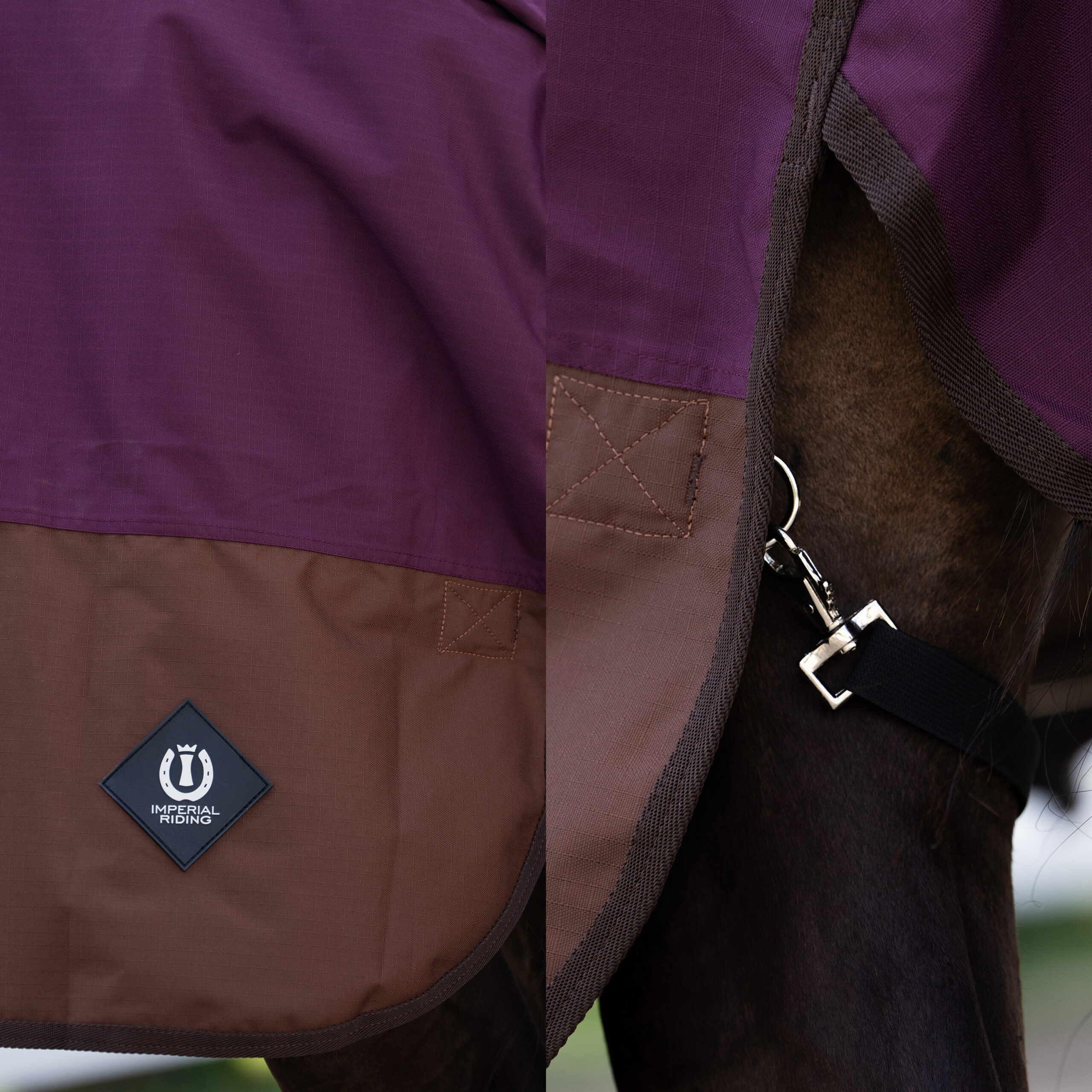 Imperial Riding Outdoordeken IRHCustomized met hoge hals 200gr - Afbeelding 3