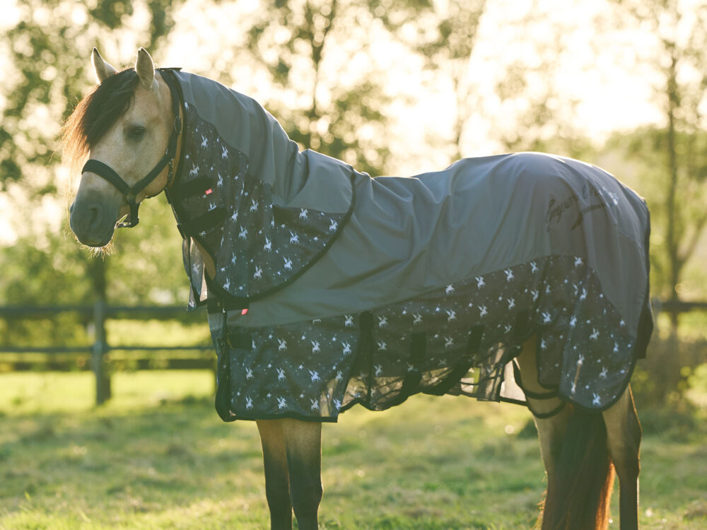 Imperial Riding Imperial Riding Halsdeel regen- & vliegendeken  Super-dry AOP