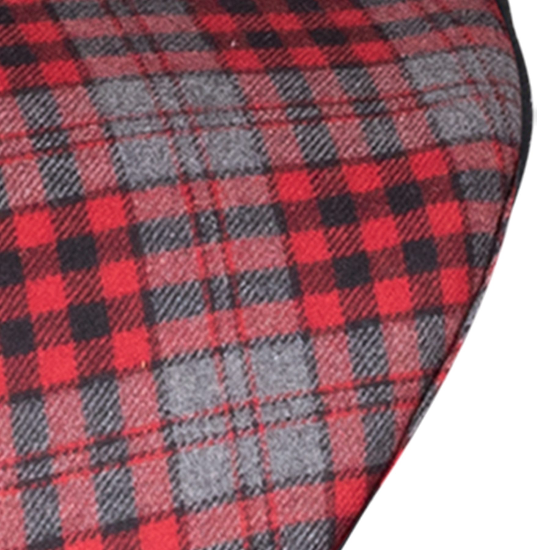 **Waldhausen Bare-Back Pad, grijs/rood ruitpatroon, Shetty** - Afbeelding 3