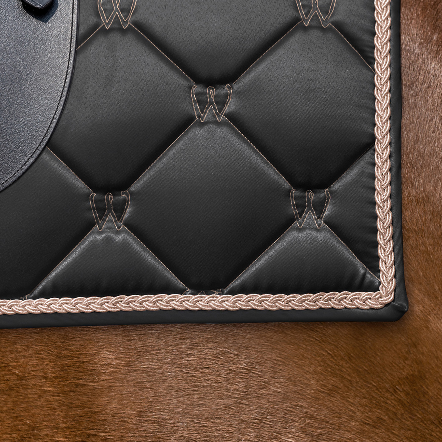 Waldhausen Zadeldek Valencia Black/Rosegold D - Afbeelding 6