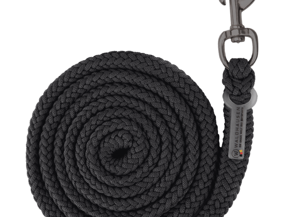 Waldhausen rope modern rosé, black, with snap hook