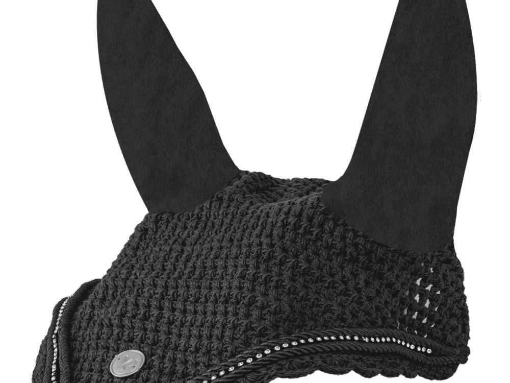 Waldhausen vliegenmasker Nepal, zwart, Full.