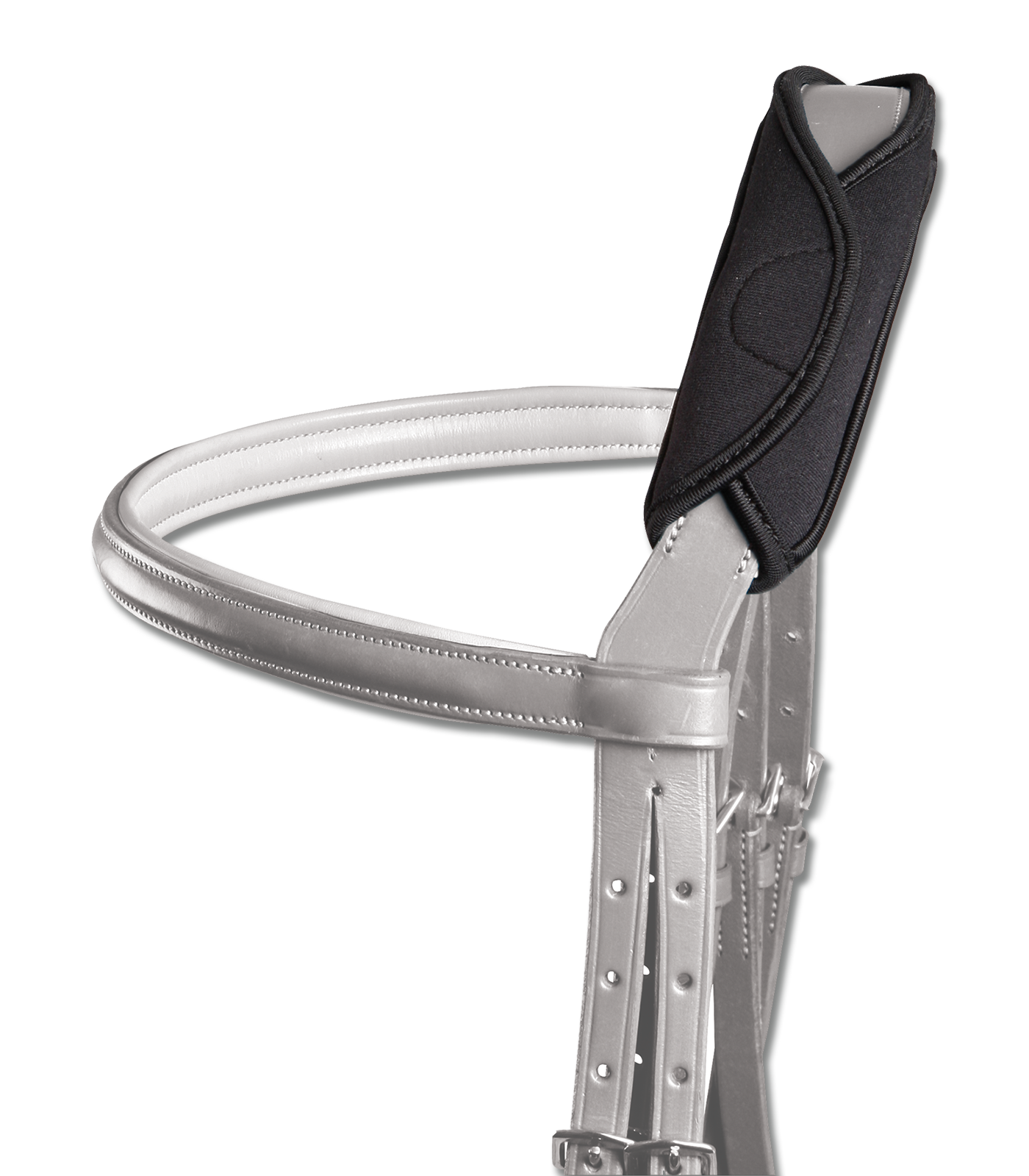 Waldhausen gel nekbeschermer, zwart, 28 cm