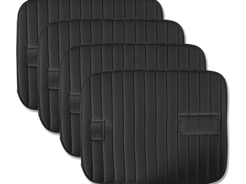 **Waldhausen Bandageonderlegger met klittenband, 4 stuks, zwart**