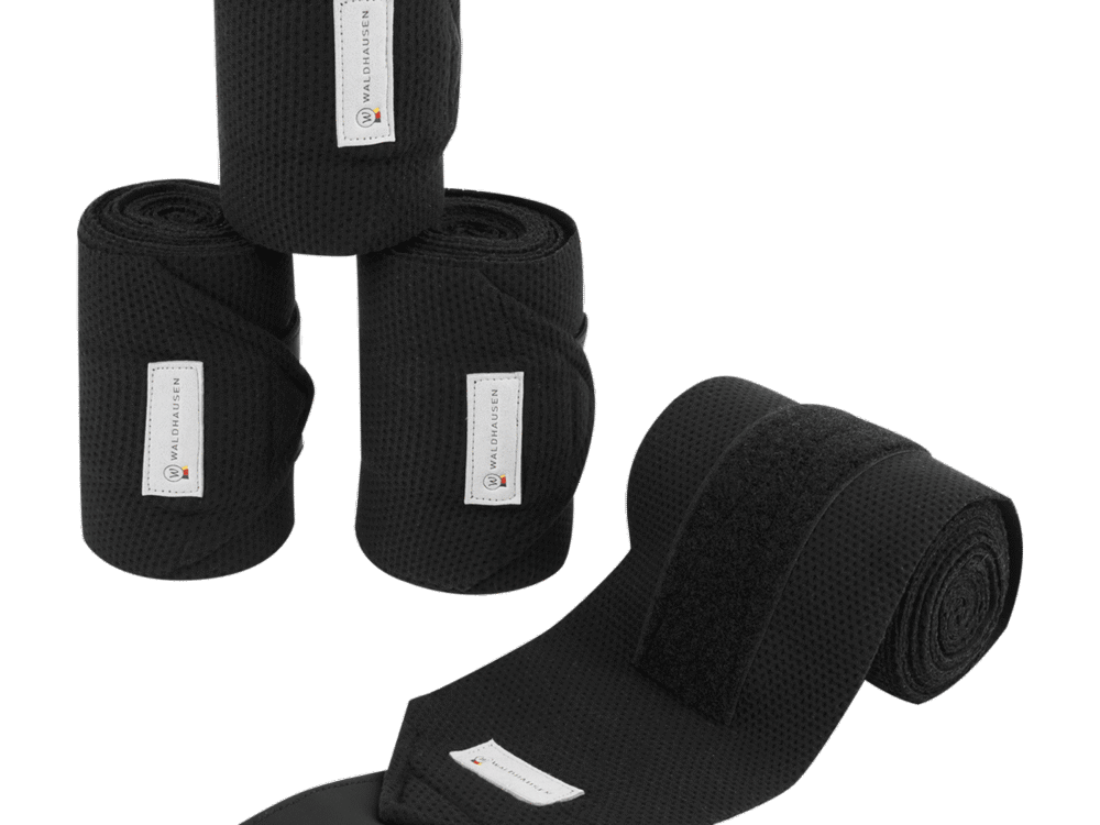 **Waldhausen Bandages Breath, zwart, set van 4**