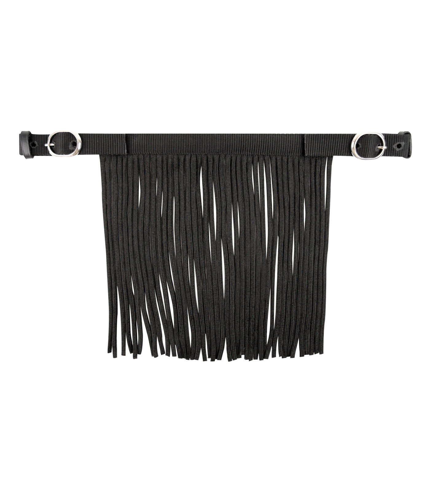 Waldhausen vliegenmasker met gesp, zwart, Full.