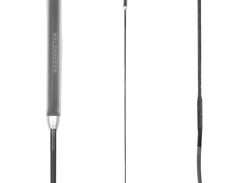 Waldhausen Dressage whip with gel handle, black, 100 cm