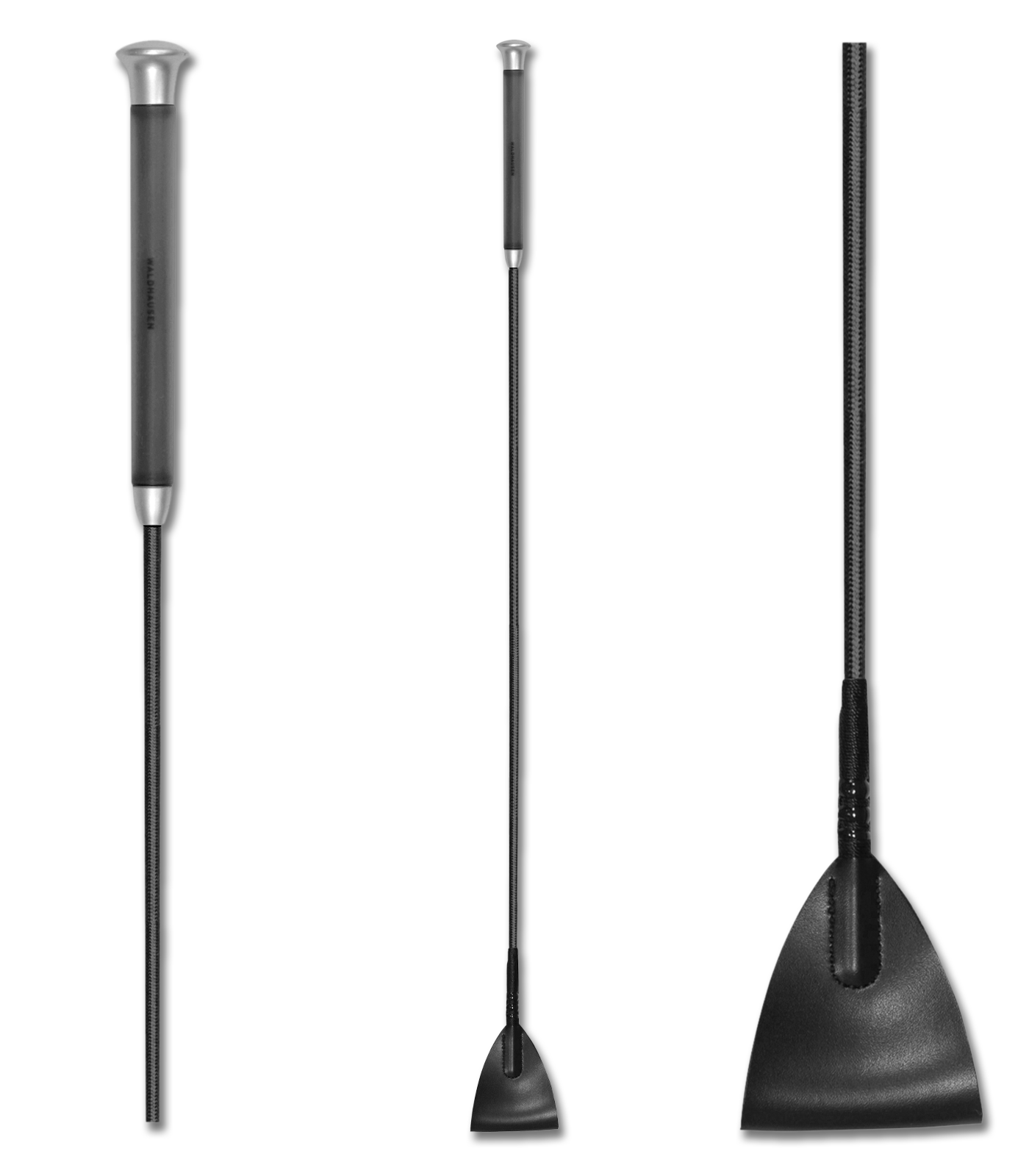 Waldhausen Springzweep met gelhandvat, zwart, 65 cm