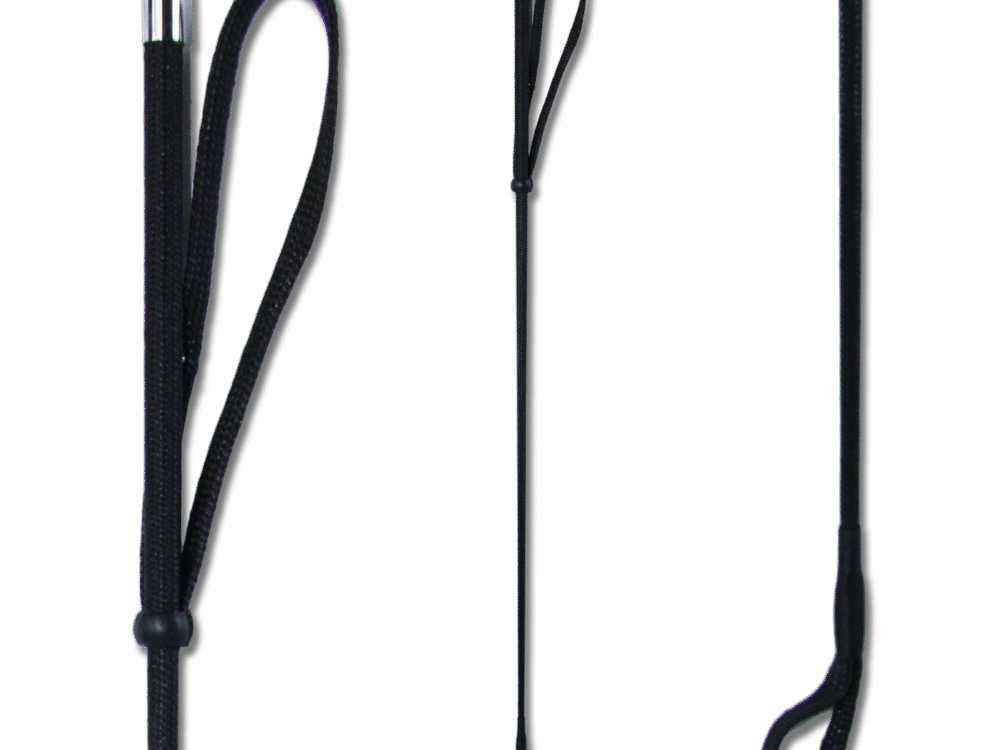 Waldhausen Riding Whip metalcap, black, 65 cm
