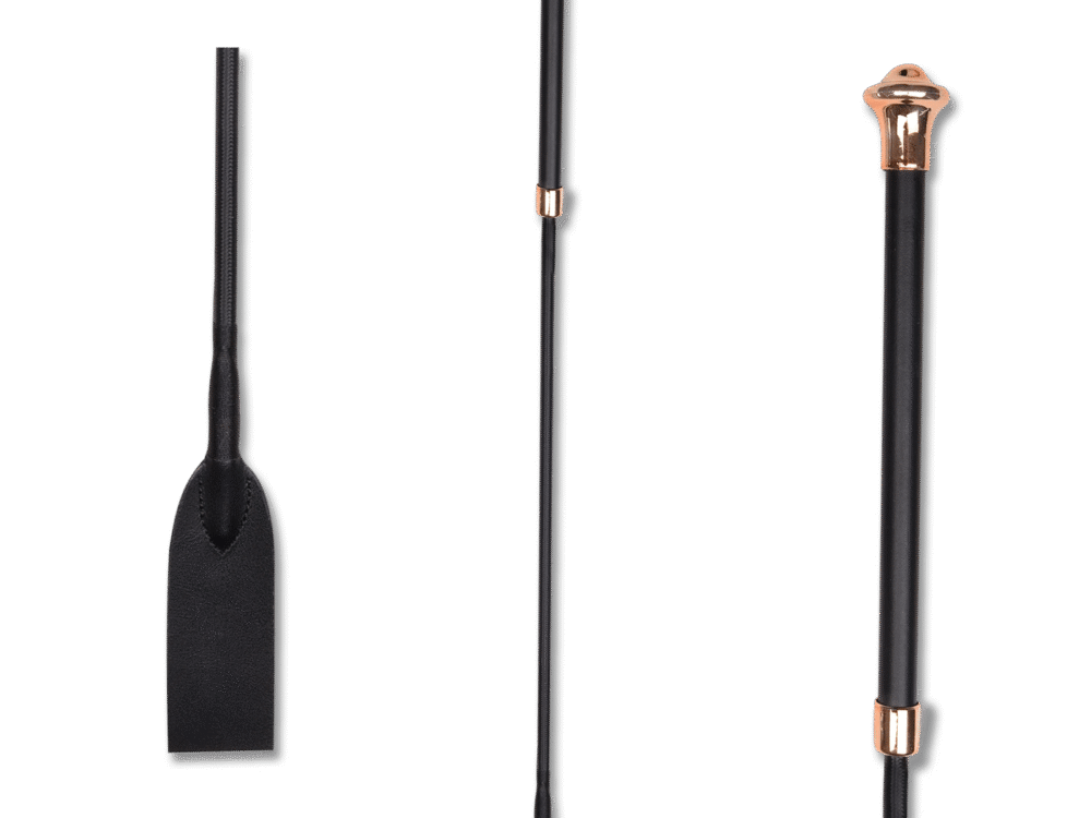 Waldhausen springzweep Noblesse, zwart/roségoud, 65 cm