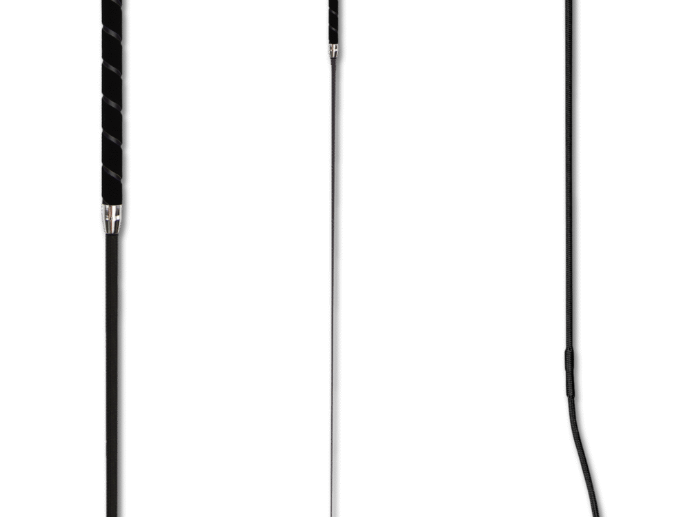 Waldhausen Dressage Whip with Velours handle, black, 110 cm