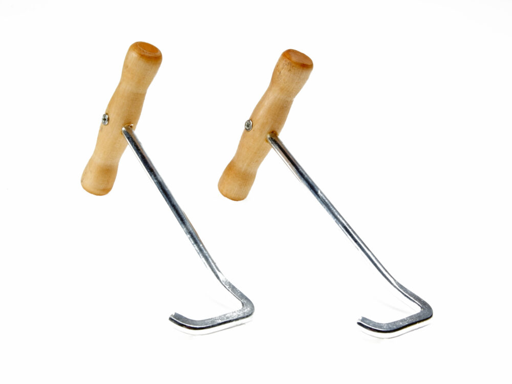 LAARZENTREKKER MET HOUTEN GREPEN VPE = 6 ST