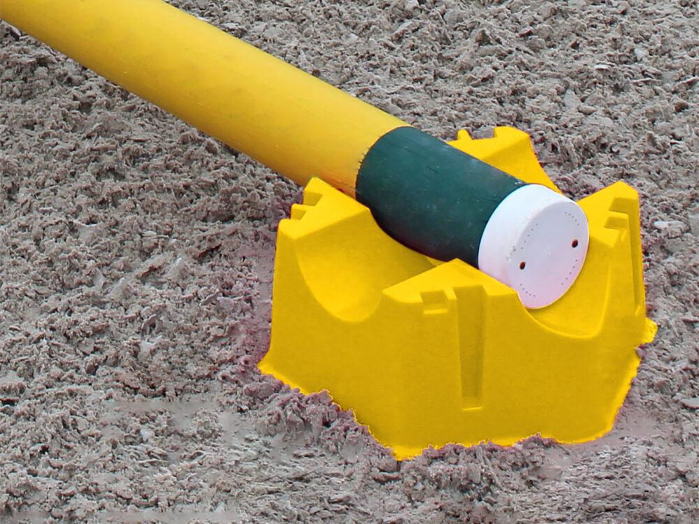 Waldhausen pole block, yellow