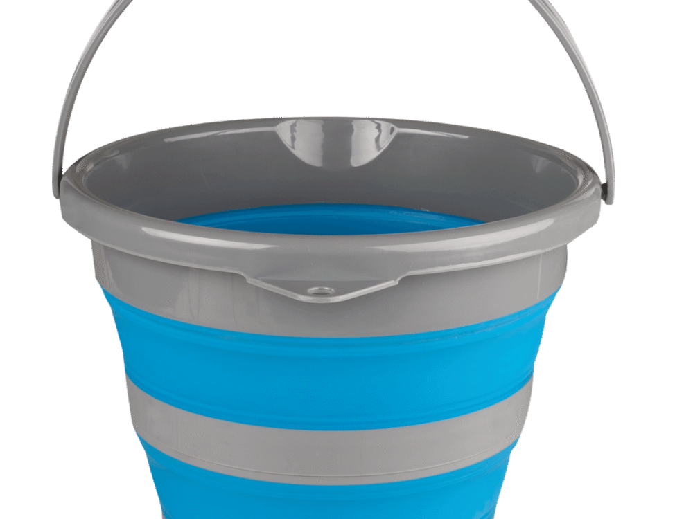 Waldhausen Collapsible bucket, azure blue, 10l