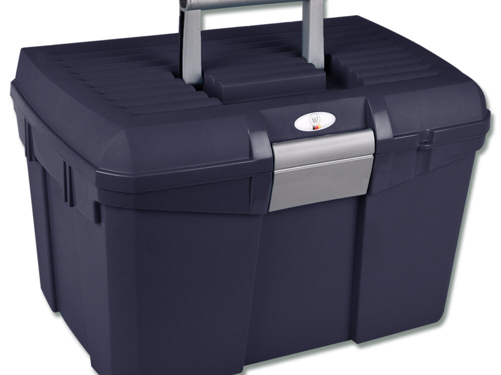 Waldhausen verzorgingsbox met slot, donkerblauw/grijs