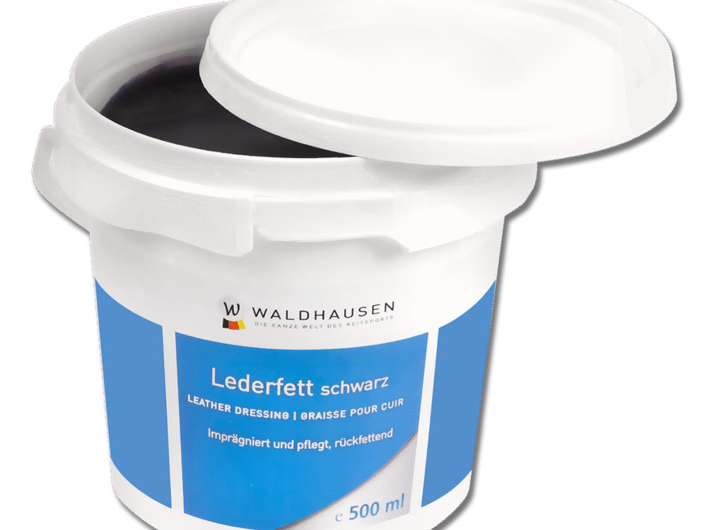 Waldhausen Lederfett, zwart, 500 ml