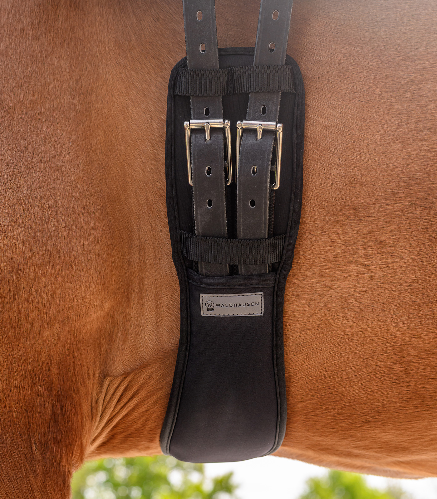 Waldhausen Dressage girth with Gel, black, 40 cm - Afbeelding 2