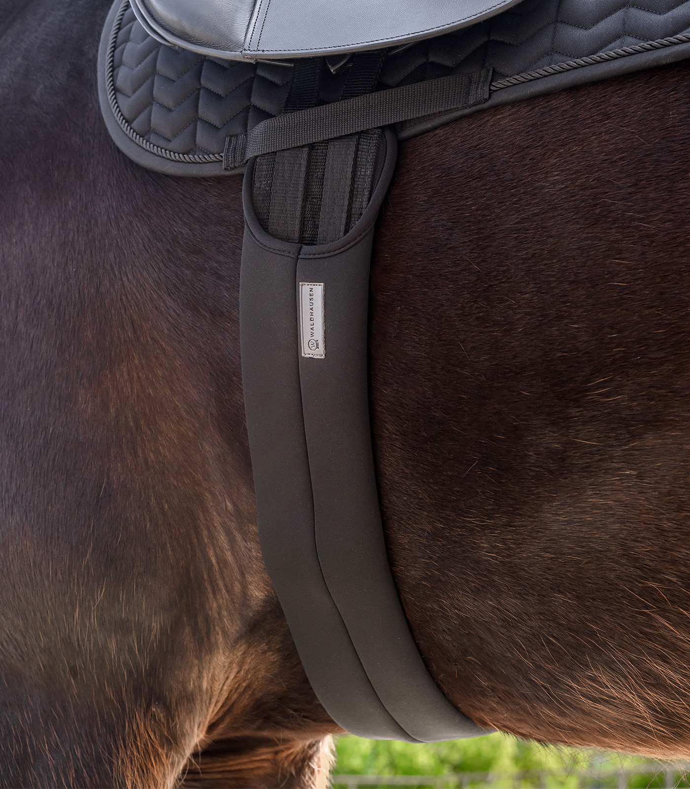 Waldhausen Saddle Girth, black, 90 cm - Afbeelding 2