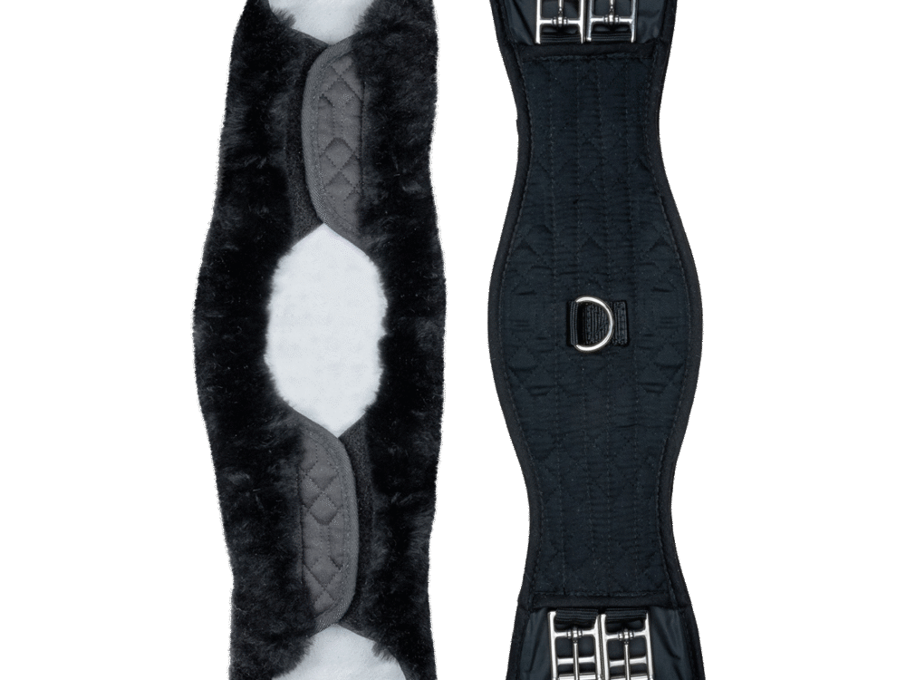 Waldhausen Dressuursingel Lamsvel Black/Black 50cm