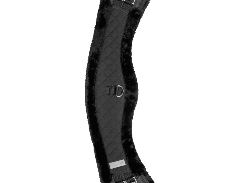 Waldhausen halve maan singel, zwart/zwart, 40 cm.