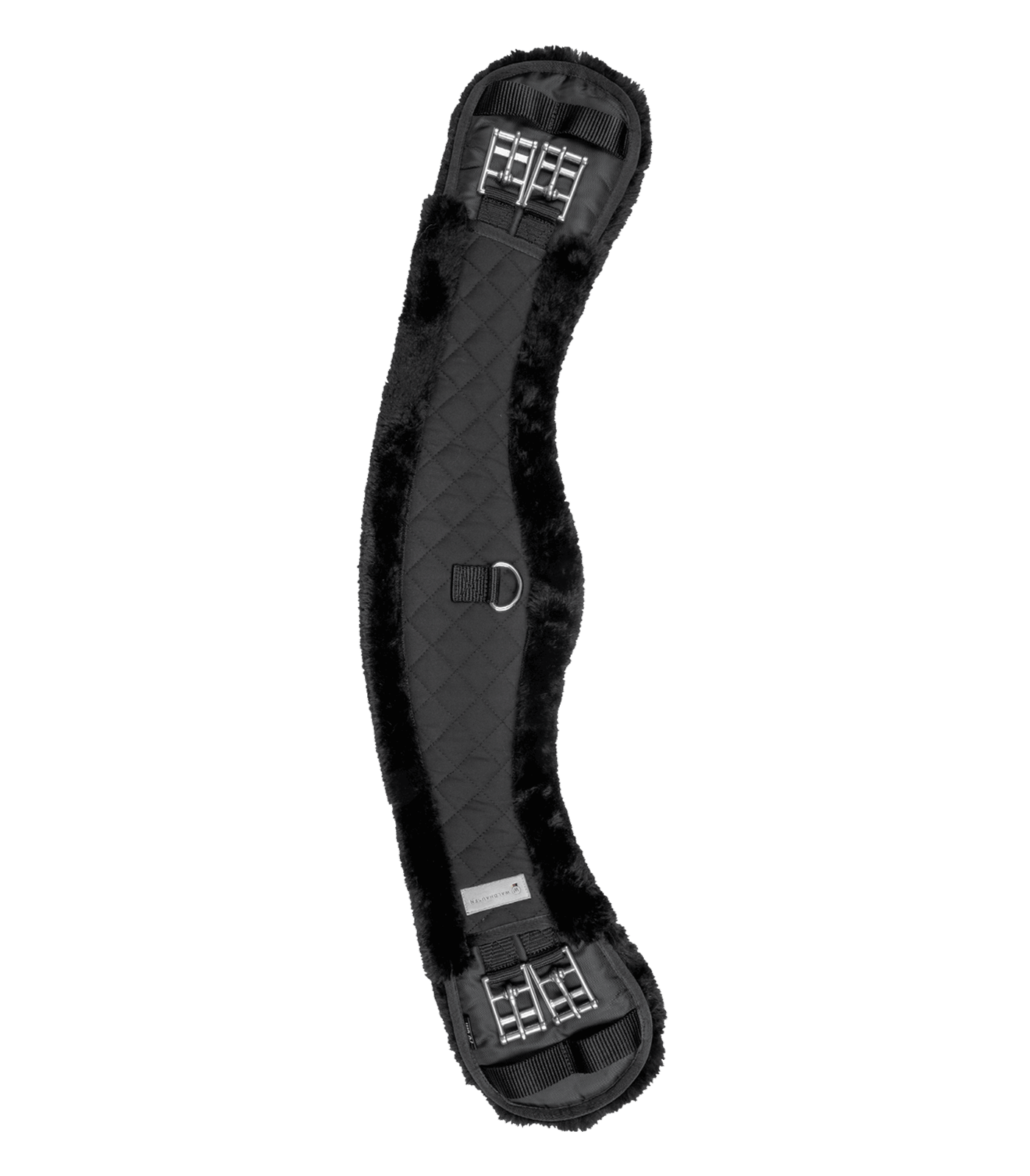 Waldhausen halve maan singel, zwart/zwart, 40 cm.
