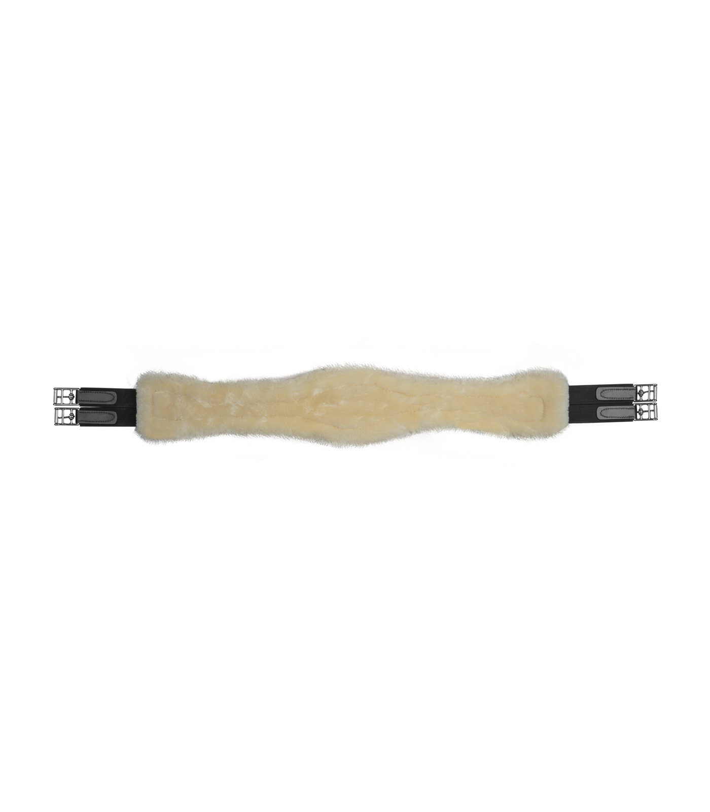 Waldhausen Lederen Singel met Eco Wool zwart 110cm - Afbeelding 2