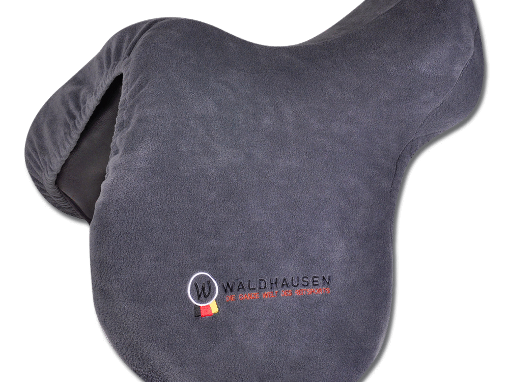Waldhausen Saddlecover Fleece, grau, Waldhausen Stick