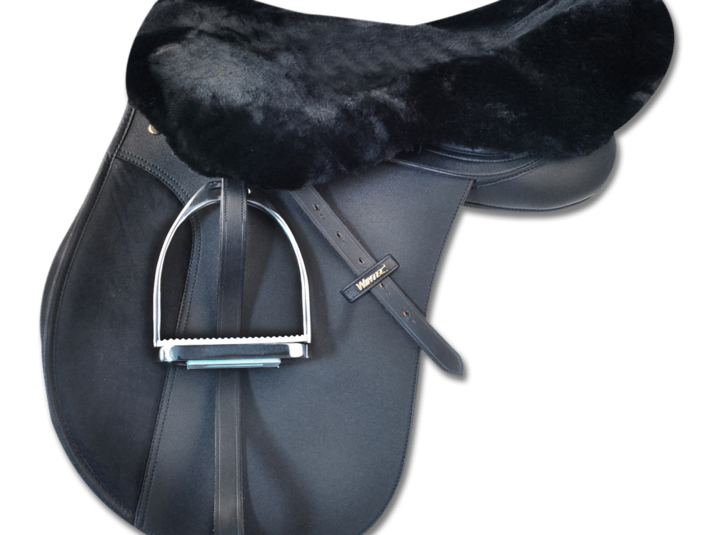 Waldhausen Real Lambskin-Saddle Seat Cover, black