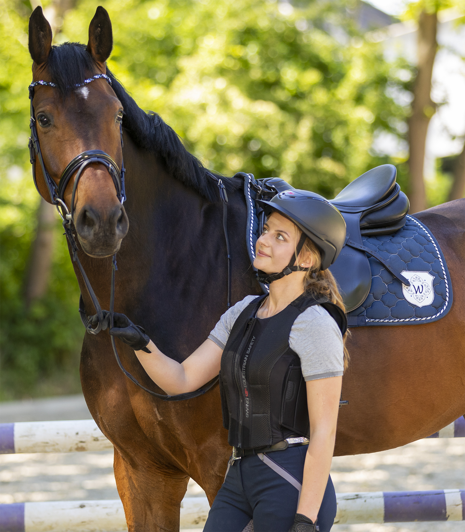 Swing back protector P06, black, size: adult L - Afbeelding 2
