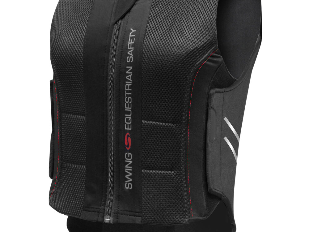 Swing back protector P07, black, size: adult L