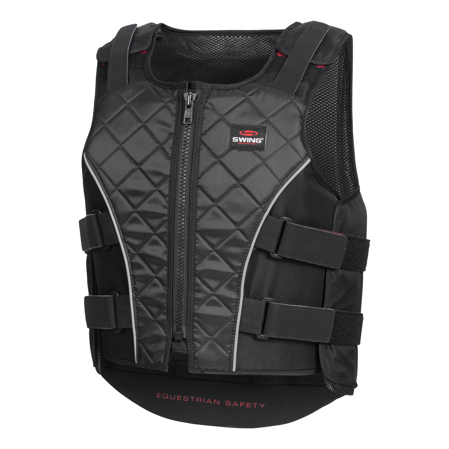 Swing Body Protector P19 with zipper, black/grey, size: CXXS