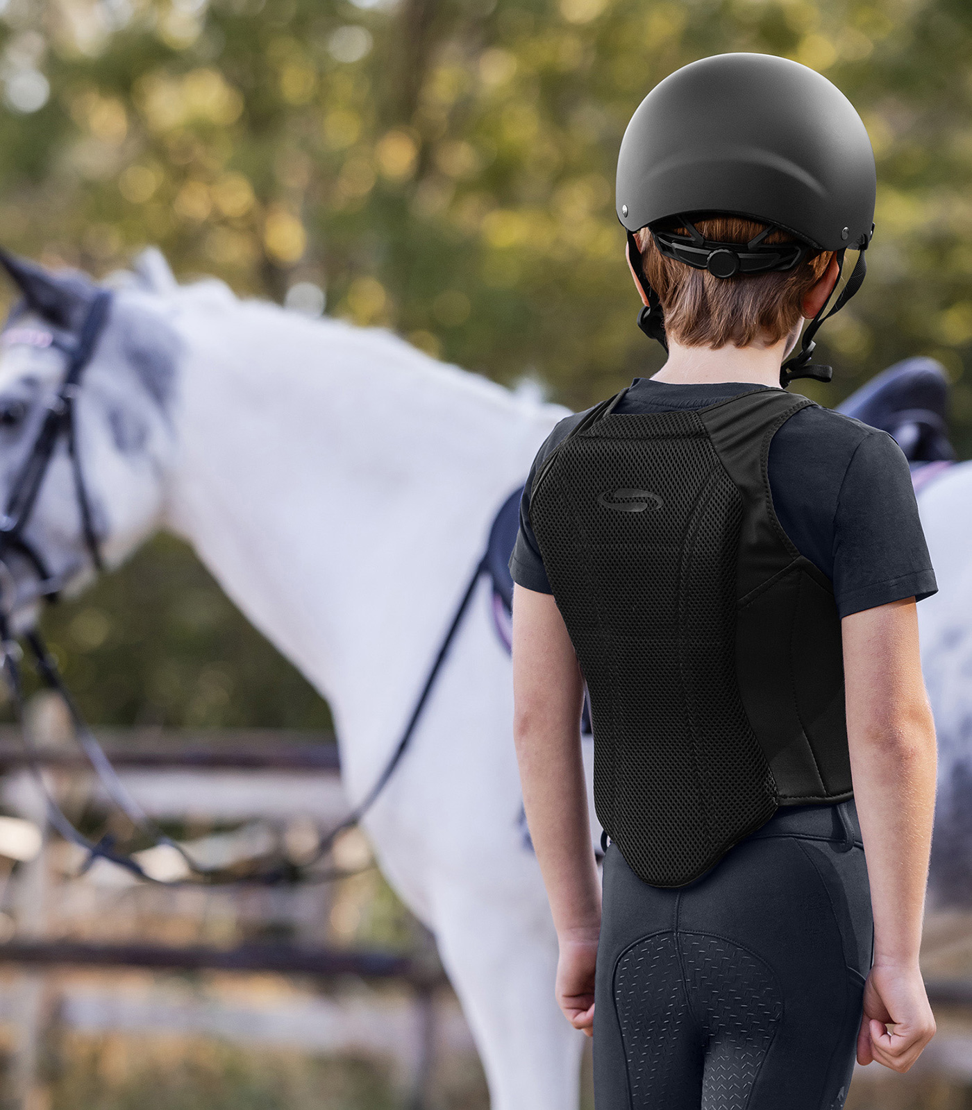 SWING back protector P24 Pro, black, size: child L - Afbeelding 4