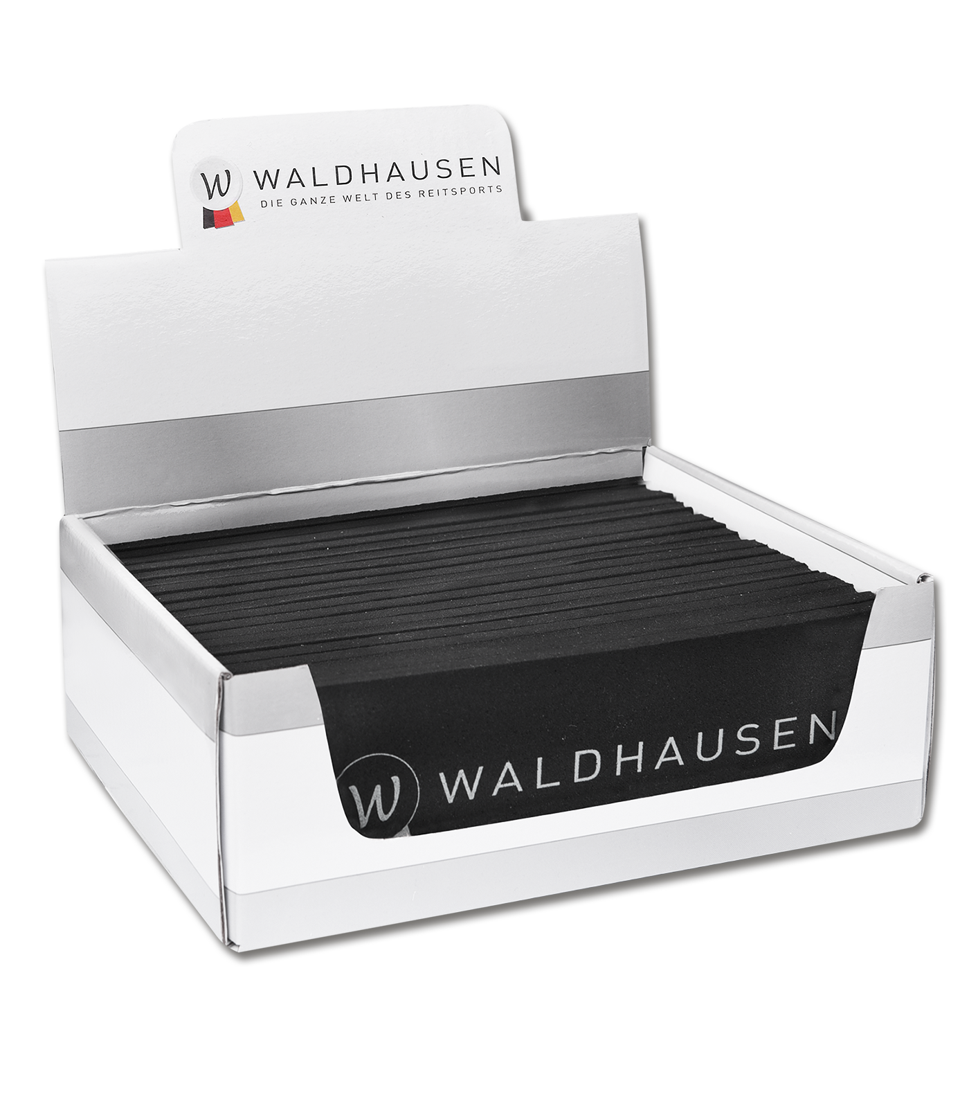 Waldhausen Bridle pad, black, 20 pcs. incl. display - Afbeelding 2