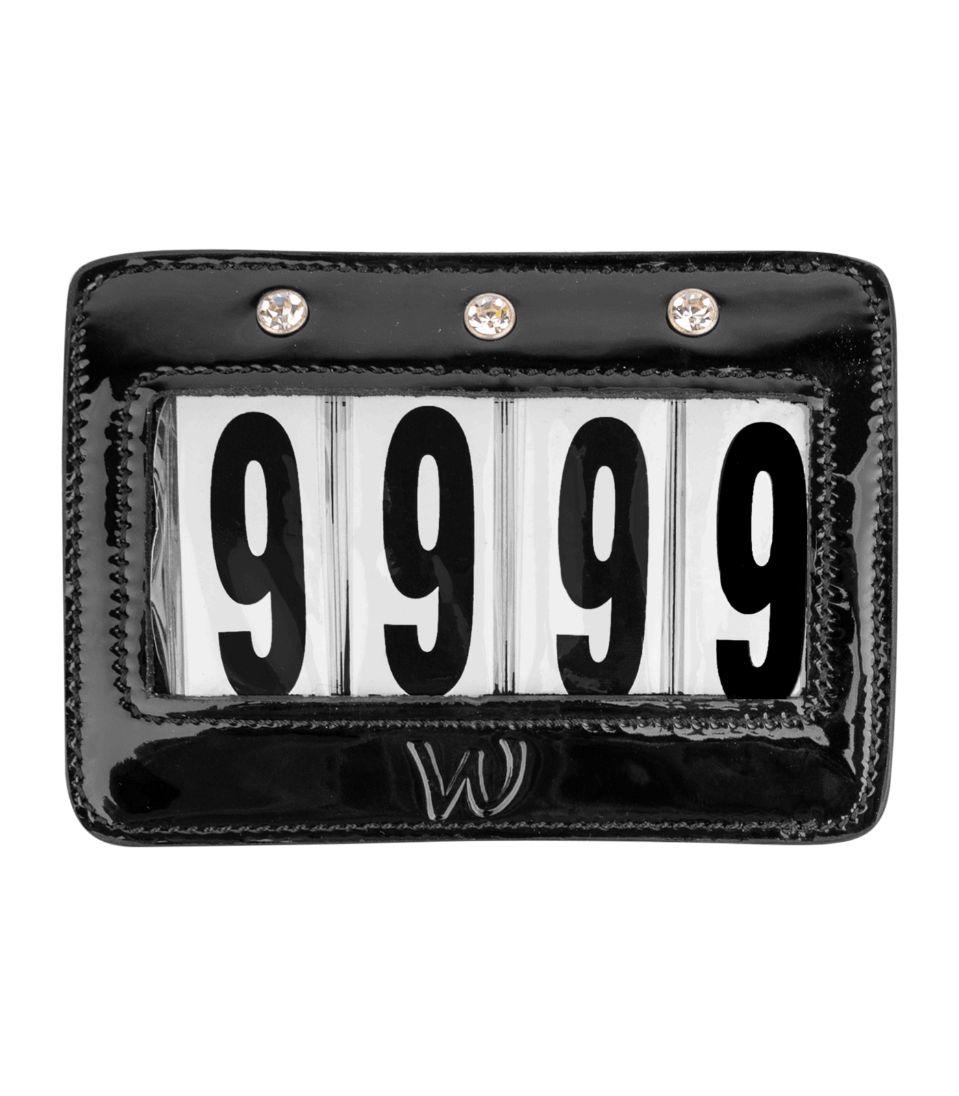 Waldhausen Competition number patent leather, square, black