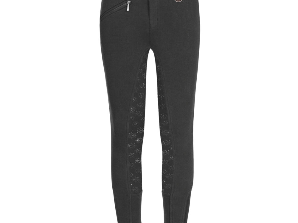 Waldhausen Breeches Thermo Fun Sport Silicone Kids, black, size 104