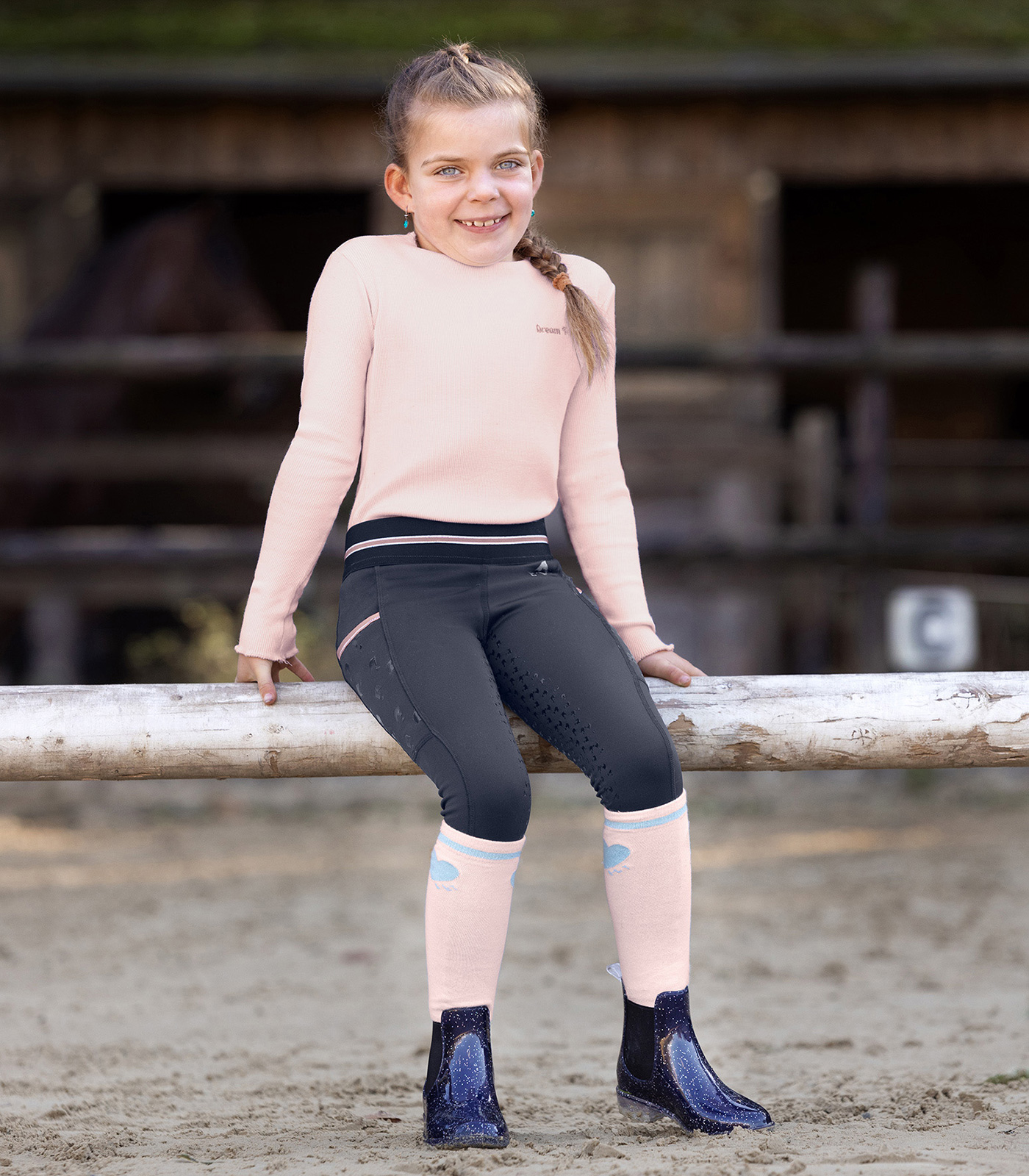 Waldhausen ELT Kinder Paardrijsokken Glitter - Afbeelding 6