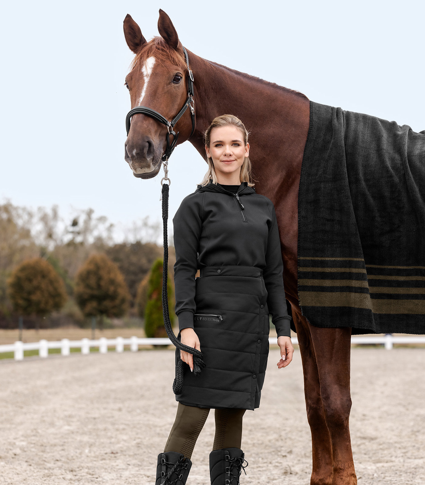 Waldhausen Thermal Riding Skirt Rachel, black, D34 - Afbeelding 3
