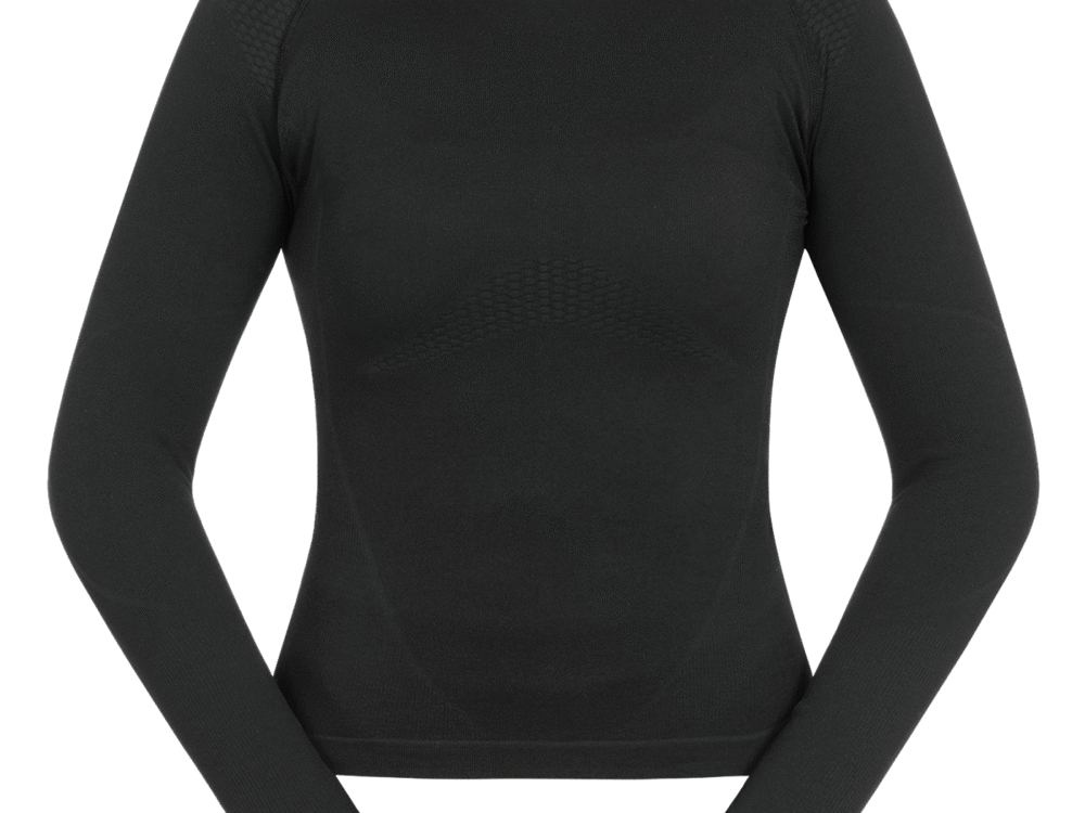ELT 3D-gebreid functioneel shirt Richmond met lange mouwen, zwart, maat L/XL