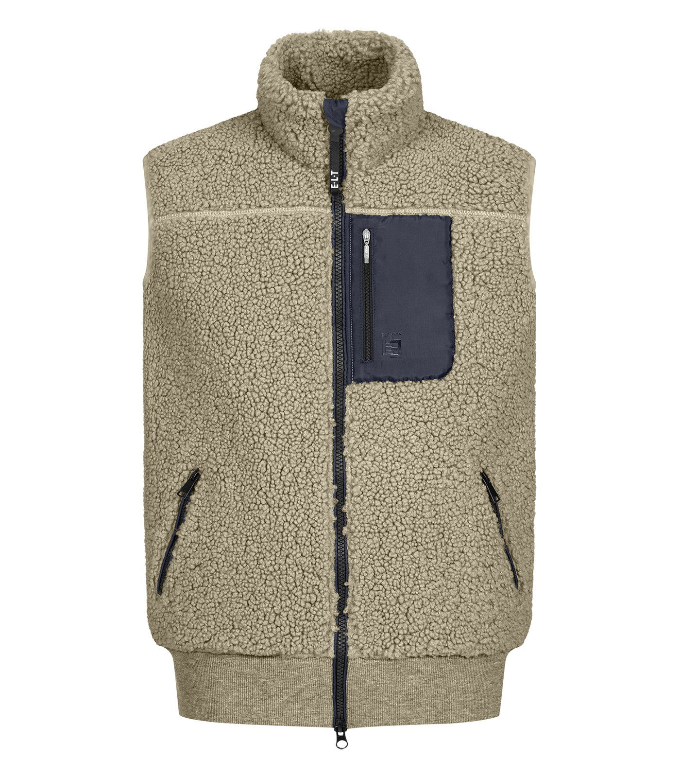 ELT Alma Teddy Fleece Vest, Teens, beige gray, size 146/152